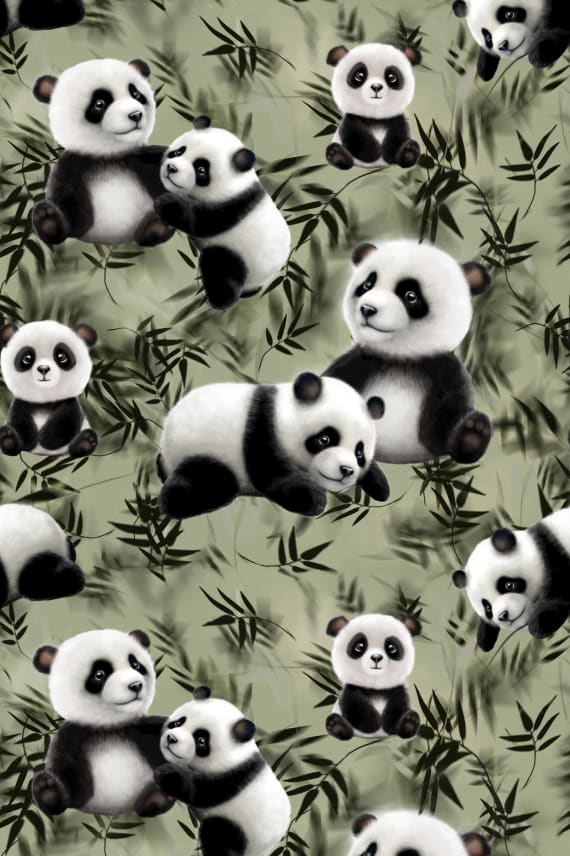 BAMBUPANDAT -trikoo tummanvihreä